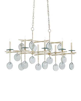 Sethos Silver Rectangular Chandelier