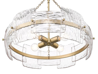 Sinclara 24.75" Wide 4-Light Pendant - Vintage Brass