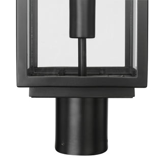 Beaufort 21.25" High 1-Light Outdoor Post Lantern - Powder Coated Black