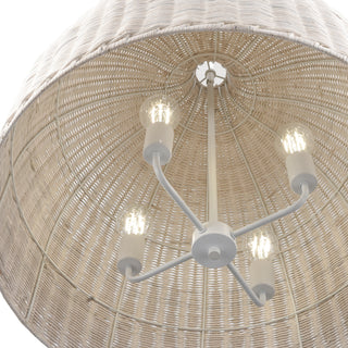 Elise 24.25" Wide 4-Light Pendant - Matte White