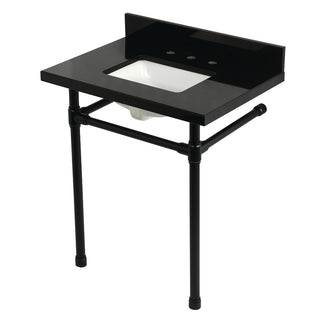 Dreyfuss 30 Inch Console Sink in Black