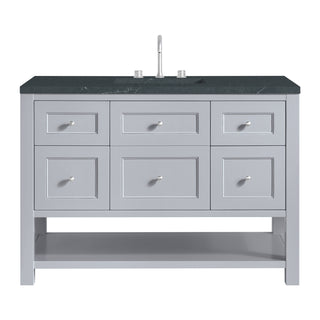 48 Inch Breckenridge Freestanding Vanity in Serenity Blue / Charcoal Soapstone Top