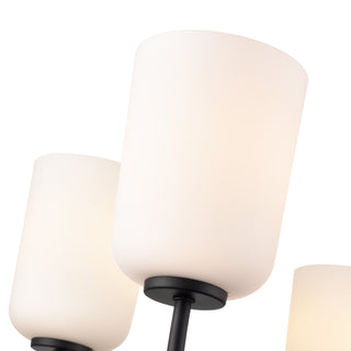 Laphia 27" Wide 5-Light Chandelier - Matte Black