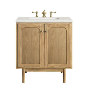 30 Inch Laurent Dual Mount Vanity in Light Natural Oak / Lime Delight Top
