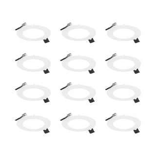 Kit of 12 - 4in Round LED Panel, White