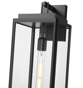 Alpharetta 19.75" High 1-Light Outdoor Wall Lantern - Powder Coated Black