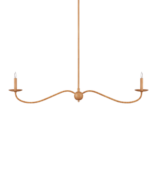 Saxon Linear Tan  Chandelier