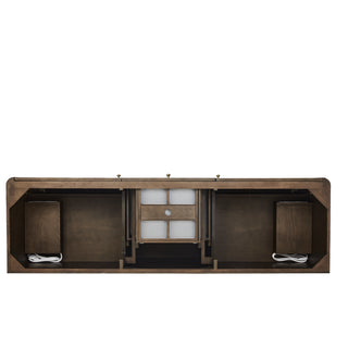 72 Inch Gracyn Freestanding Vanity in Sable / Victorian Silver Top
