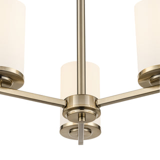 Verlana 19" 3-Light Chandelier - Modern Gold