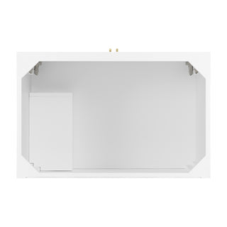 36 Inch Myrrin Freestanding Vanity in Bright White / Eternal Jasmine Pearl Top