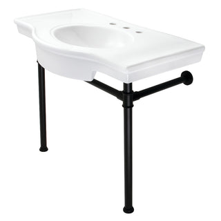 Templeton 37.38 Inch Console Sink in White