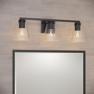 Strayhan 22" 3-Light Vanity - Matte Black