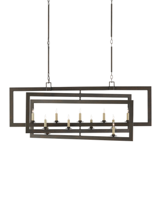 Middleton Bronze Rectangular Chandelier