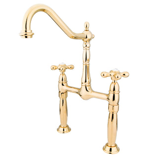 Victorian Vessel Faucet in Polished Brass