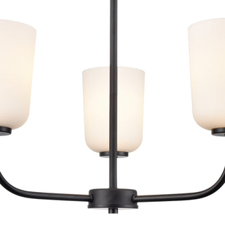 Laphia 21" Wide 3-Light Chandelier - Matte Black