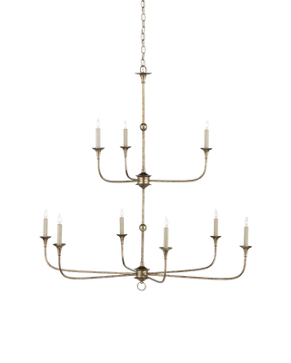 Nottaway Bronze Large Two-Tier Chandelier