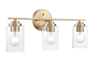 Moven 22" Wide 3-Light Vanity - Modern Gold