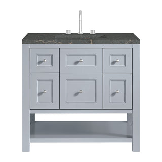 36 Inch Breckenridge Freestanding Vanity in Serenity Blue / Parisien Bleu Top