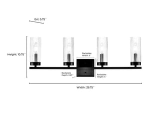 Iversen 29.75" Wide 4-Light Vanity - Brushed Nickel