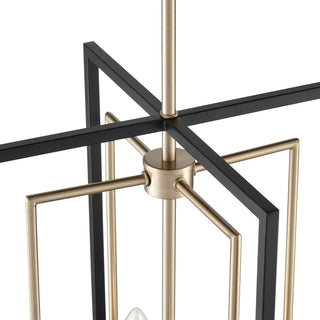 Noelle 15" Wide 4-Light Pendant - Matte Black
