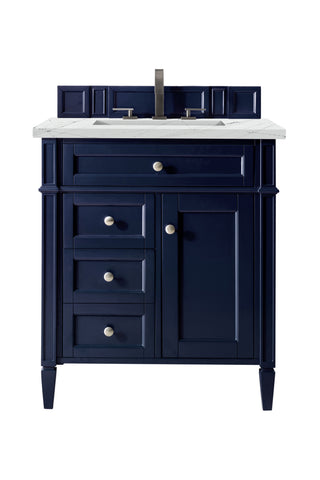 30 Inch Brittany Freestanding Vanity in Victory Blue / Ethereal Noctis Top