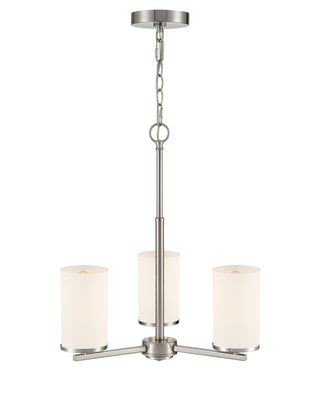 Verlana 19" 3-Light Chandelier - Brushed Nickel