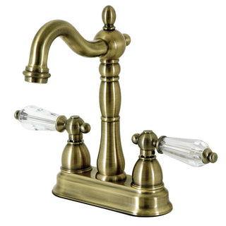 Wilshire Bar Prep Faucet in Antique Brass