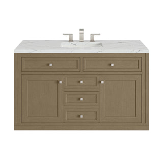 48 Inch Chicago Freestanding Vanity in Walnut Whisper / Ethereal Noctis Top