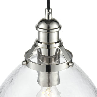 Khrisa 12.75" Wide 1-Light Pendant - Polished Nickel