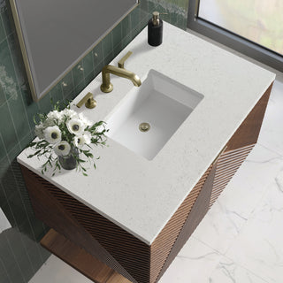 36 Inch Marcello Floating Vanity in Chestnut / Lime Delight Top
