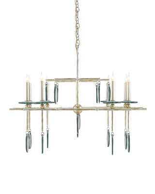 Sethos Silver Rectangular Chandelier