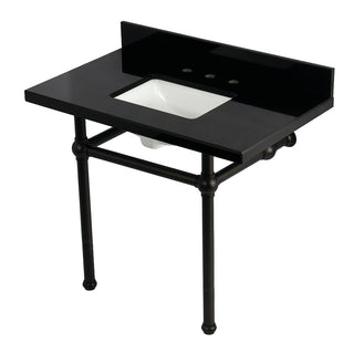 Templeton 36 Inch Console Sink in Oil Rubbed Bronze