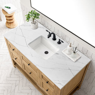 48 Inch Breckenridge Freestanding Vanity in Light Natural Oak / Ethereal Noctis Top