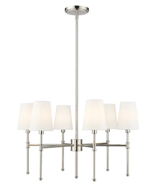 Adorra 25.75" Wide 6-Light Chandelier - Polished Nickel