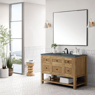 48 Inch Breckenridge Freestanding Vanity in Light Natural Oak / Parisien Bleu Top