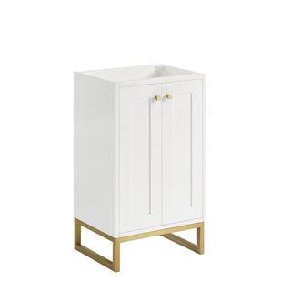19.75 Inch Chianti Freestanding Vanity in Glossy White / White Glossy Top