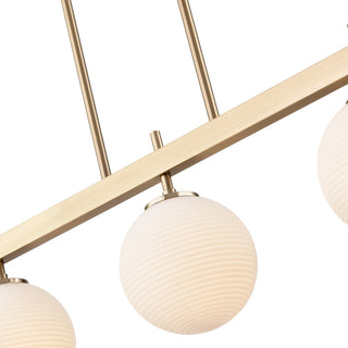 Coretta 48" Wide 5-Light Island - Modern Gold