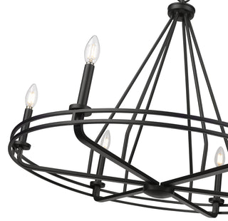 Jody 32.5" Wide 6-Light Chandelier - Matte Black