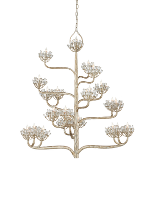 Agave Americana Silver Chandelier