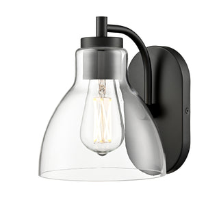Knightsdale 9.25" High 1-Light Wall Sconce - Matte Black