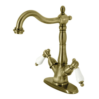 Heritage Vessel Faucet in Antique Brass