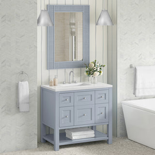 Solene 28" Mirror, Serenity Blue