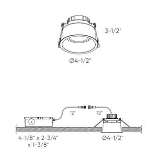 4 Inch CCT Round Indoor/Outdoor Regressed Gimbal Down Light