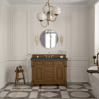 48 Inch Brookfield Freestanding Vanity in Honey Oak / Charcoal Soapstone Top