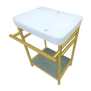 Sheridan 24 Inch Console Sink in White