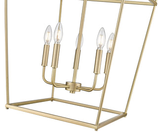 Nellita 18" Wide 5-Light Pendant - Vintage Brass