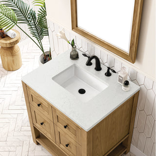 30 Inch Breckenridge Freestanding Vanity in Light Natural Oak / Lime Delight Top