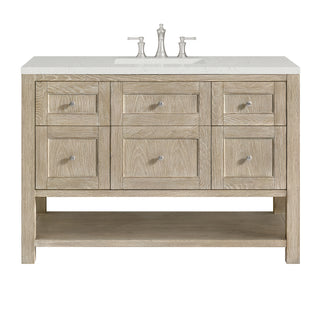 48 Inch Breckenridge Freestanding Vanity in Whitewashed Oak / Lime Delight Top