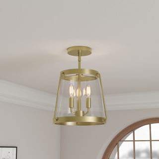 Adabella 12.25" Wide 3-Light Semi-Flush Mount