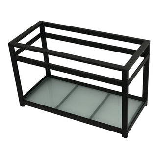 Kingston Commercial 49 Inch Console Sink in Black